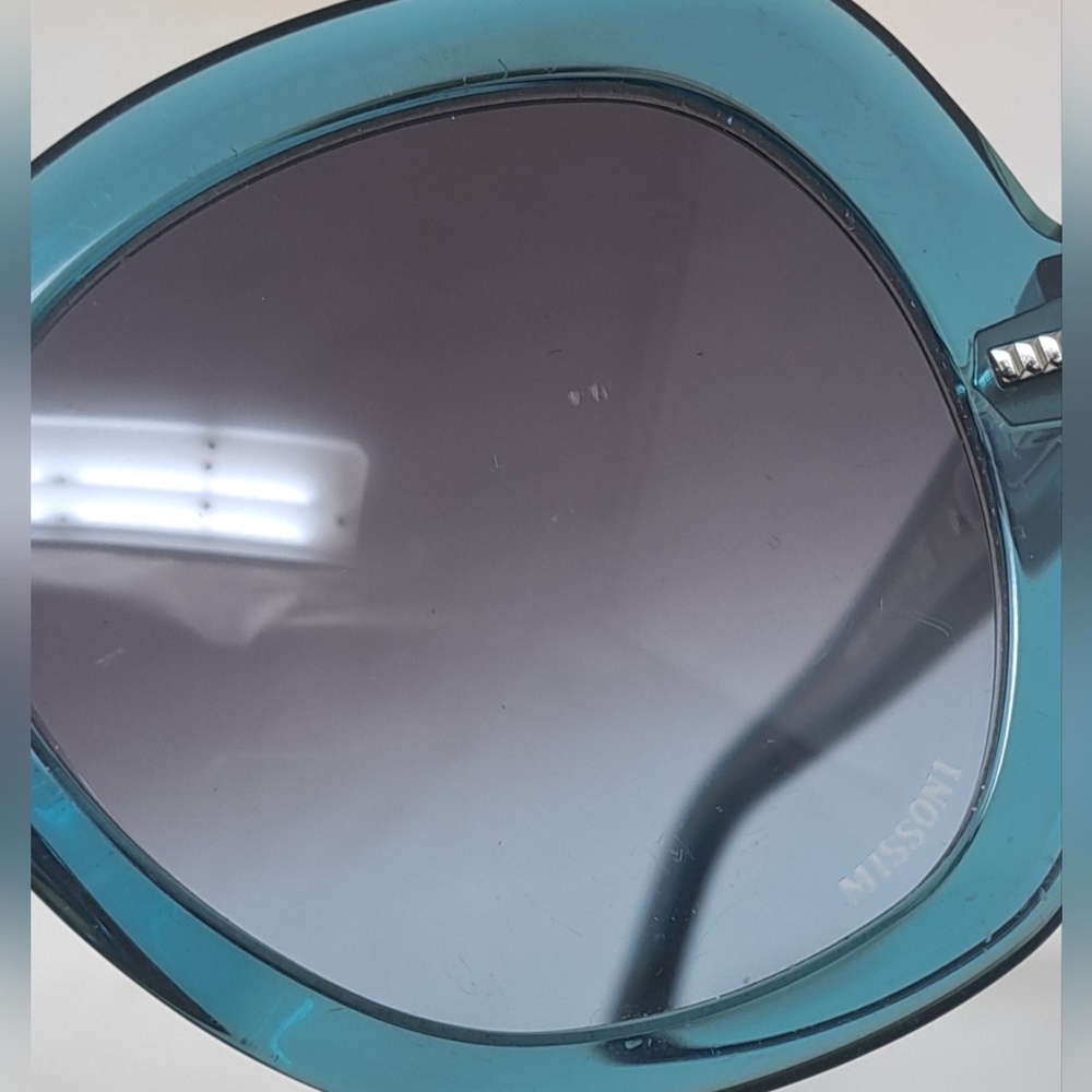 Missoni Women's Sunglasses Dark Green Transparent Butterfly MIS 0048/S 52-21-145 - Picture 15 of 15